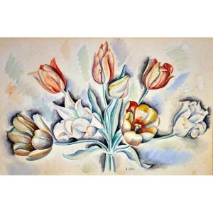 André Lhote Watercolor On Paper Circa 1930