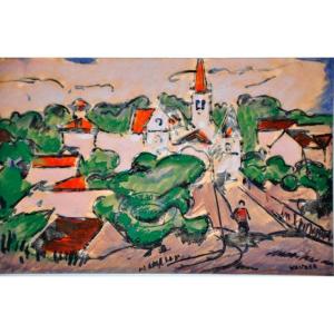 Vanber Gouache On Paper Circa 1960