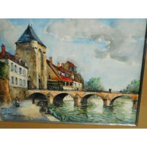 Watercolor Moret Sur Loing Frank Will
