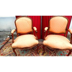 Pair Of Louis XV Period Armchairs