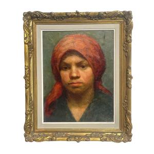 Young Girl With A Scarf