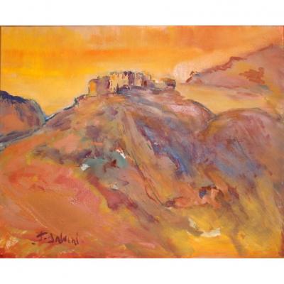 François Salvini (1937) Village Corsica