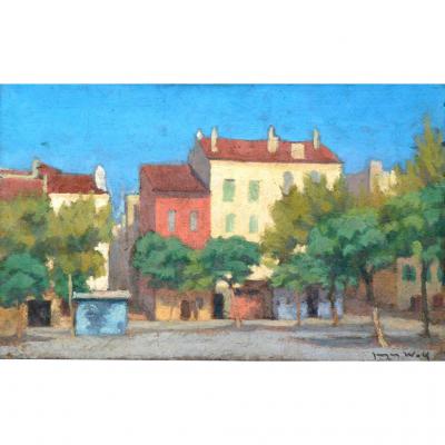 "the Place Du Village" Jacques Wolf (1896-1956)
