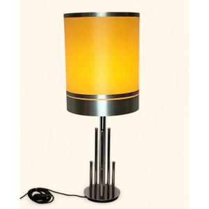 Space Age Table Lamp In Chromed Metal By Gaetano Sciolari (1927-1994)
