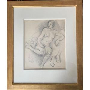 Andre Lhote (1885-1962) Drawing "nude Study"
