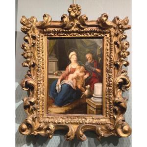 Holy Family - Italian School XVIIth Century