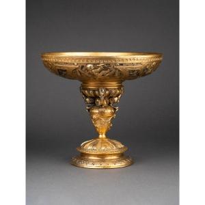 19th Century Gilt Bronze Renaissance Style Cup
