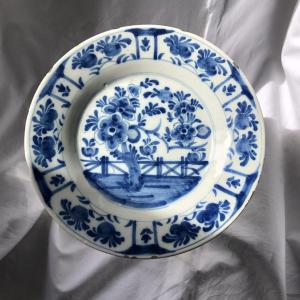 18th Century Delft Blue/white Plate 