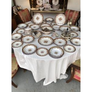 Fine Bordeaux Earthenware Table Set J Vieillard Louis XV Model 