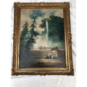 Oil On Canvas, Country Scene, Late 18th Century 