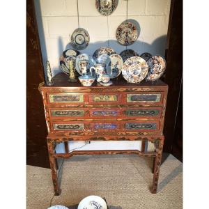 19th Century Canton Lacquer Cabinet