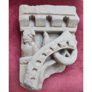 Bas Relief From Gandhara. 4th-5th Century.