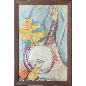 Still Life With Mimosa. Circa 1920