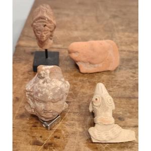 Four Fragmentary Statuettes. Syro-hittite, Egypt, Cyprus