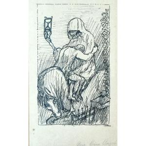 Alfred Kubin. Ink Drawing