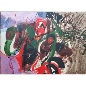 Pierre Fulcrand. Mixed Media On Paper.