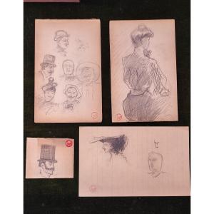Georges Lepape. Four Drawings