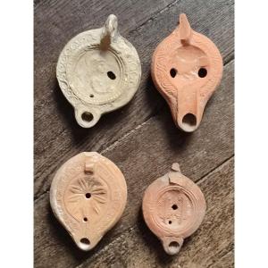 Carthage. 4 Oil Lamps 