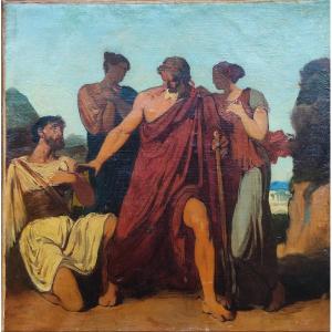 Mythological Scene, French School Circa 1850