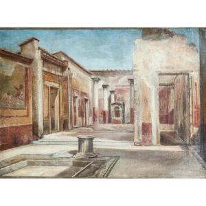 Pompei, Oil On Paper