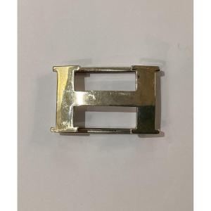 Hermès - H Belt Buckle In Silver, Signed