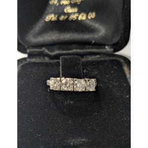 River Ring In White Gold And Diamonds
