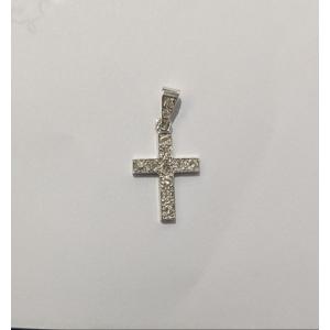 Small Cross In White Gold And Diamonds