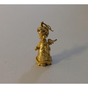 Cherub Pendant In Yellow Gold