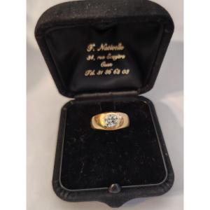 Yellow Gold And Diamond Ring