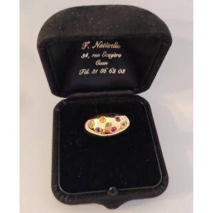 Yellow Gold And Gemstone Ring