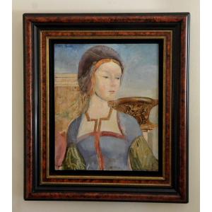 Young Girl At The Antique Basin.