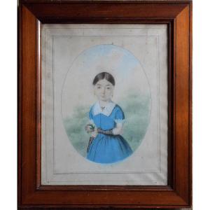 Young Girl With A Bouquet.