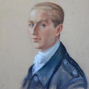 Portrait Of A Young Man With Blue Eyes, Circa 1940.