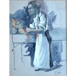 "the Forensic Pathologist In 1914." G. Cellier.