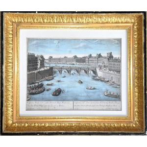 “paris, The Pont Neuf” By Georg Balthasar Probst (1732-1801)