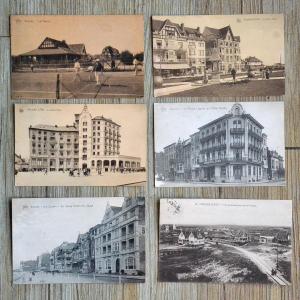 6 Views Of Knokke - Zoute Circa 1920/1930. Hotels-tennis- Place Albert.