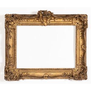 Frame In Carved Golden Wood, Louis XV Period