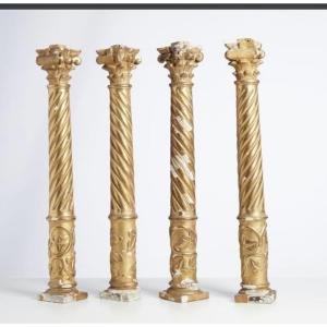 Suite Of Four Columns Louis XIV Style