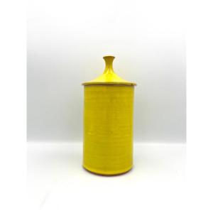 Covered Terracotta Pot With Glaze By Rusconi Della Branca, 1960s