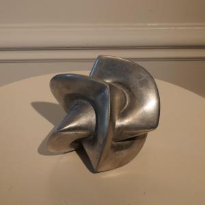 Silvered Bronze Sculpture