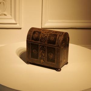 Metal Box With Applied Painted Decoration