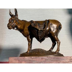 « african Donkey », Bronze By Auguste-nicolas Cain,  Susse Foundry 
