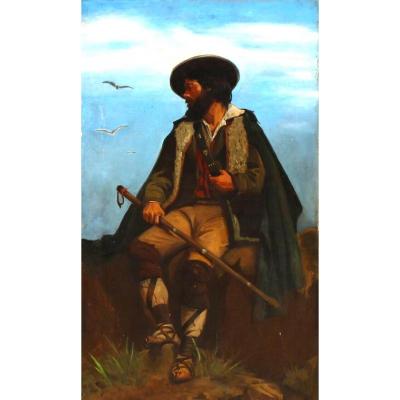 W. S. Sparrow, Shepherd Sitting On A Rock, 19th Century, Dated Andsigned