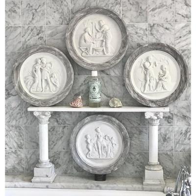 Suite Of Large Biscuit Reliefs « the Four Seasons Of Life »
