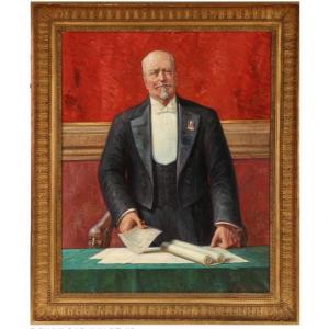 “architectural” Portrait Of An Official  Archtitect. 