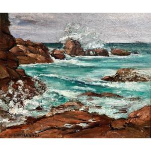 Storm In Ploumanac'h By Georges Hannah Sabbagh
