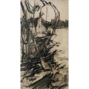 Charles Fromuth - Study In The Port Of Concarneau - 1924