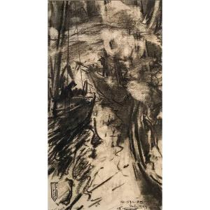 Charles Fromuth - Study In The Port Of Concarneau - 1924