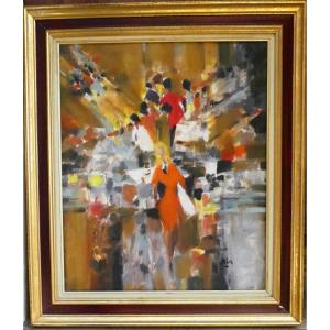 The Orange Dress"the Orange Dress By Nicolas Rin 1919-2005