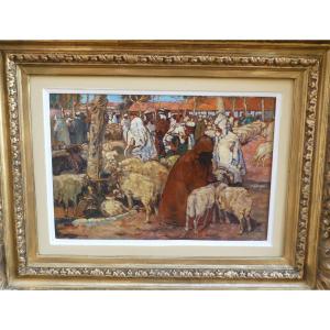 The Oriental Market By Léon Cauvy